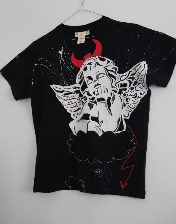 Ručne maľované tričko Anjel