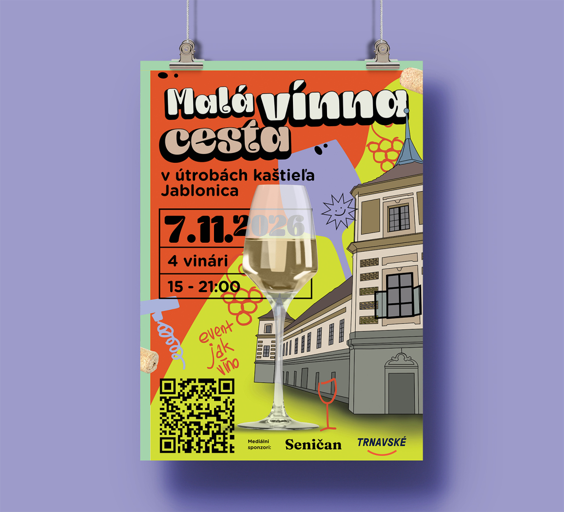 Malá vínna cesta plagát